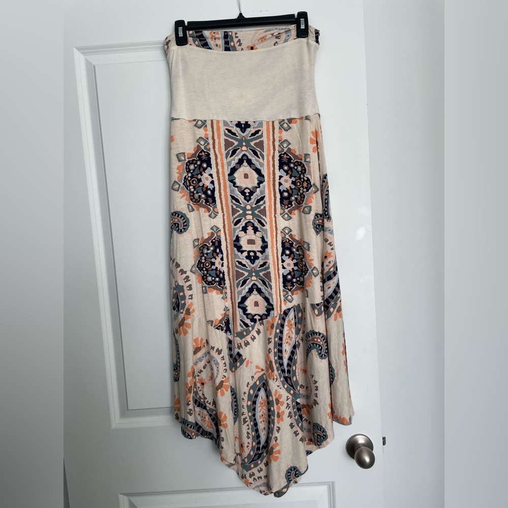 Anthropologie Maeve Asymmetrical Wrap Maxi Skirt Casual Medium size multi color - Picture 7 of 14